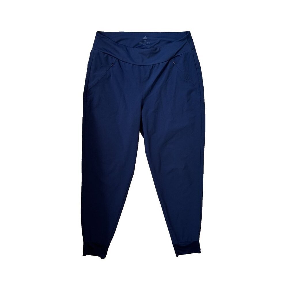 Adidas BEYOND 18 JOGGER PANTS Women's M,Tech Indigo, golf pant, pull on